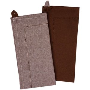 Șervet Heda maro închis, 50 x 70 cm, set 2 buc. imagine