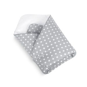 Pernuță înfășat Bellatex pentru copii cu buline gri, 75 x 75 cm imagine