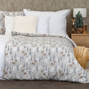 Lenjerie de pat din bumbac 4Home Christmas forest, 140 x 200 cm, 70 x 90 cm imagine