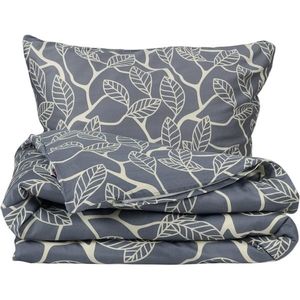 Lenjerie de pat Matex Satin Golden leaves , 140 x200 cm, 70 x 90 cm imagine