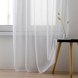 Perdea Homede Kresz Eyelets argintiu, alb , 280 x290 cm, 280 x 290 cm imagine