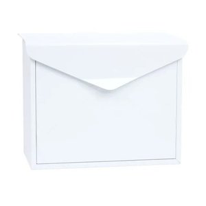 Cutie poştală din oţel Monza, alb imagine