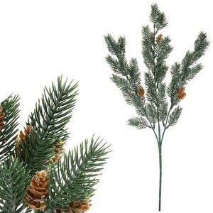 Crenguță artificială cu conuri, 56 cm imagine