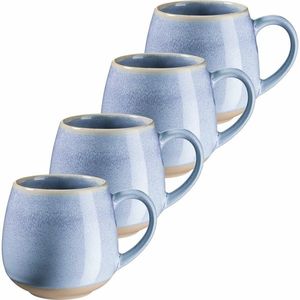 Mäser Set de 4 căni mari AQUATA – 500 ml, albastru, albastru, 500 ml imagine