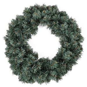 Coroniță decorativă artificială Pin argintiu, 40 cm imagine