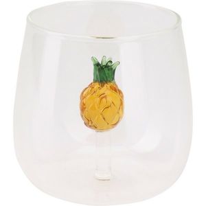 Pahar de băut ananas 400 ml, galben imagine