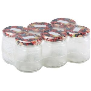 Set 6 borcane de conservare Fructe, 212 ml imagine