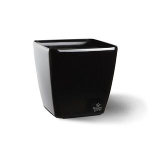Recipient de ghiveci Flower Lover QuadratoEasy, negru, 24 cm imagine