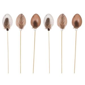 Ouă artificiale de Paște cu penemaro, 6 buc imagine