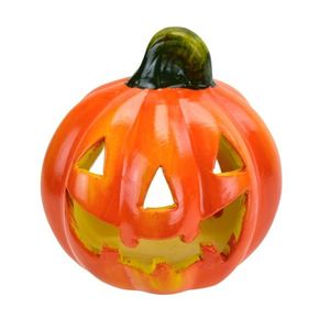 Dovleac din ceramică pentru lumânare, 10 x 12 cm imagine