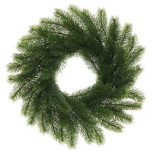 Coroană artificială din molid, diametru 30 cm, verde, verde deschis imagine