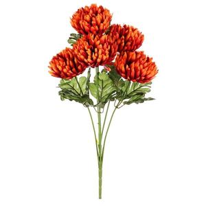 Buchet de crizanteme maro, 17 x 28 cm, artificiale, maro imagine