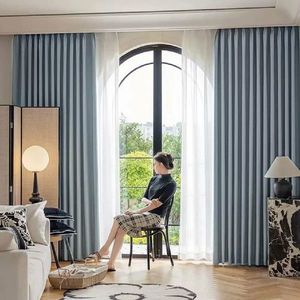 ARÔME HOME Perdea opacă albastru-gri, 135 x 245 cm imagine