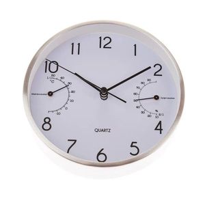 Ceas de perete cu termometru și higrometru 15 cm imagine
