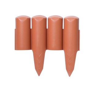 Palisadă pentru grădină, teracota, 250 cm imagine