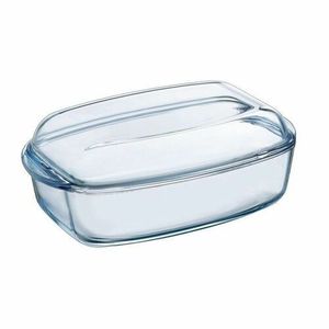 Tavă de copt din sticlă Pyrex cu capac, 6, 7 l imagine