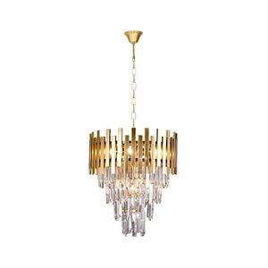 Lustră pe lanț ASPEN GOLD 9xE14/40W/230V imagine