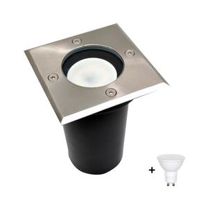 Corp de iluminat LED de exterior pentru căi de acces 1xGU10/6W/230V IP44 crom mat imagine
