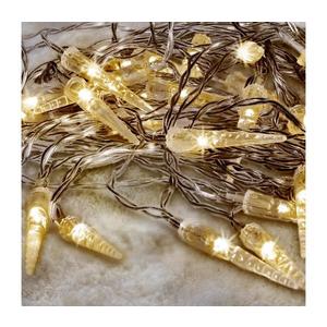 Instalație LED de Crăciun de exterior Brilagi 50xLED/8 funcții/3xAA 8m IP44 alb cald imagine