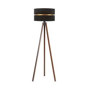 Lampadar DUO 1xE27/60W/230V d. 44 cm negru/wenge imagine