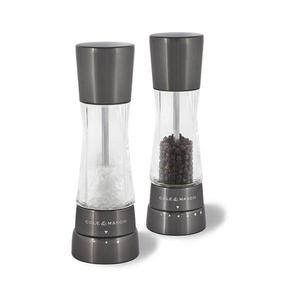 Cole&Mason DERWENT set 2 râșnițe sare și piper, 19 cm, antracit imagine