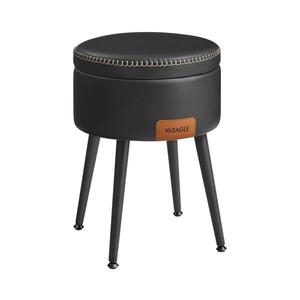 Taburet din piele CORE, negru imagine