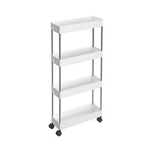 Cărucior de depozitare pe roți MARGE, alb imagine