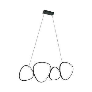 Candelabru suspendat cu cablu LED PETRA, 48W, 230V, 4000K, negru imagine