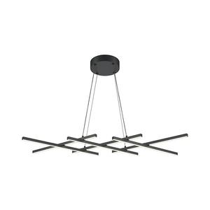 Maytoni MOD244PL-L50BK - Lustră LED suspendată pe cablu HALO LED/40W/230V, neagră imagine