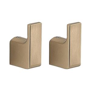 Gedy - Set de 2 cârlige de perete PIRENEI, auriu mat imagine