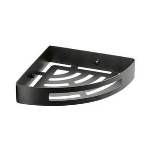 Gedy - Raft de colț pentru duș SMART 21 x 4, 5 cm, negru mat imagine
