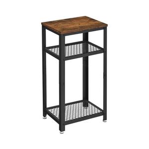 Masă laterală ELDUR, maro/negru imagine