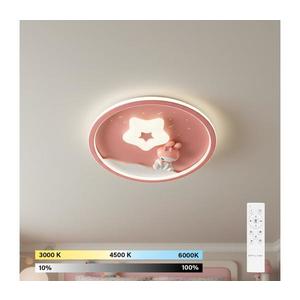Brilagi - Lampă de plafon LED pentru copii BUNNY, 83W, 230V, 3000–6000K, reglabilă, cu telecomandă imagine