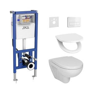 Vas WC suspendat + capac WC LYRA + buton DUAL + modul incastrat + garnitură de etanșare imagine