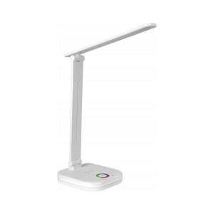 Lampă de birou LED RGBW dimabilă, cu încărcare wireless, LED/7W/5V USB, alb imagine
