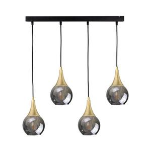 Lustră pe cablu LACRIMA SMOKY 4xE27/60W/230V imagine