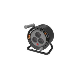 PB24 - Prelungitor electric cu tambur, 3 prize, 12 m imagine