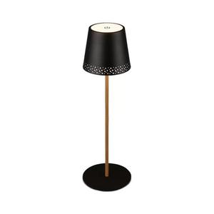 Brilo - Lampă de birou LED KIKI, reîncărcabilă, cu control tactil, LED/2, 6W/5V, IP44, 2600 mAh, negru imagine