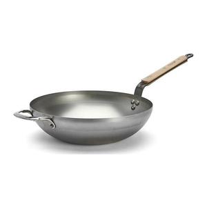 De Buyer 5717.32 - Tigaie wok MINERAL B BOIS, 32 cm imagine