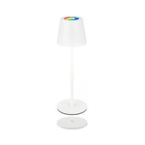 Briloner 7517016 - Lampă de masă LED RGB dimmabilă CILANO 3W/5V IP44 2000 mAh albă imagine