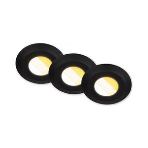 Briloner 7588035 - Set 3x LED plafonieră încastrată pentru baie KLIRA 3xLED/4, 9W/230V IP44, negru imagine