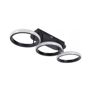 Plafonieră dimabilă LED/30W/230V 3000-6500K neagră Wi-Fi Tuya + telecomandă imagine