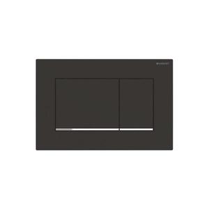 Geberit 115.883.14.1 - Placă de acționare 30, 24, 6 x 16, 4 cm, negru/crom lucios imagine
