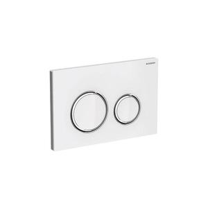 Geberit 50 – buton de acționare 24, 6 x 16, 4 cm, alb/crom lucios imagine