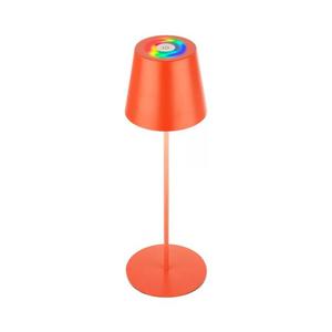 Briloner 7510012-LED RGB dimabilă lampă de masă CALIDA 2, 5W/5V IP44 1200mAh portocalie imagine