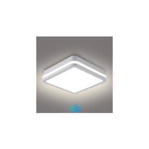 Brilagi - Corp de iluminat exterior LED cu senzor BENE, 24W, 230V, 26x26 cm, alb, IP54 imagine