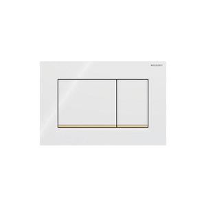 Geberit 115.883.KK.1 - Buton de acționare 30, 24, 6 x 16, 4 cm, alb/auriu imagine
