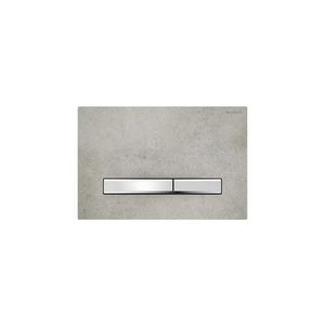 Geberit 115.788.JV.2 - plăcuță de acționare 50 24, 6 x 16, 4 cm decor beton / crom mat imagine
