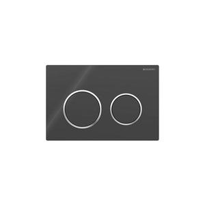 Geberit 115.085.KM.1 - Placă de acționare Omega20 21, 2x14, 2 cm negru/crom lucios imagine