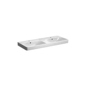 Geberit 500.223.01.1 - Lavoar dublu suspendat Smyle Square 120 x 48 cm, ceramică/alb imagine